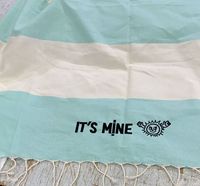 Serviette Peshtemal Cadeau Serviette en coton turc Broderie personnalisée Nom Hôtel Sauna Spa Bain Lavage Serviettes de plage 100% coton