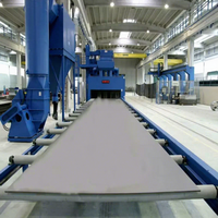 Machine de sablage Jichuan pour plaques d'acier, poutres en H et tuyaux en acier avec fonctions de polissage/décapage, origine Shandong, garantie 1 an