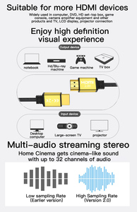 Tuyệt vời <span class=keywords><strong>2025</strong></span> <span class=keywords><strong>HDMI</strong></span> 4K Cáp tại cạnh Tranh bán buôn tỷ lệ 4k Cáp 2.1 60Hz 3D 1080P 1m 1.5m 2m 3M 5M 8M 10m 15m 20m - Product Image 4