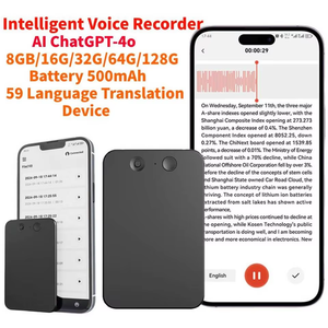 A3L ai ghi âm giọng nói 64GB 32GB ứng dụng âm thanh ghi âm cuộc gọi điện thoại tóm tắt và dịch ngôn ngữ Dictaphone với định dạng MP3 - Product Image 4