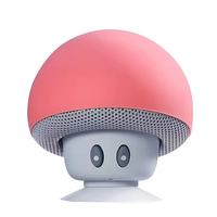 Nuevo Altavoz Bluetooth con Diseño de Hongo de Dibujos Animados, Mini Soporte para Teléfono, Práctica Ventosa para Exteriores, Audio Inteligente y Compacto