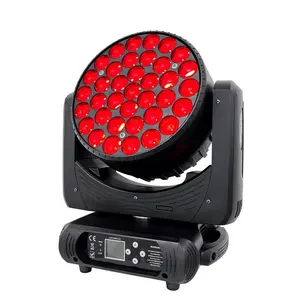 Fournisseur d'usine 37x15W Zoom Wash Led tête mobile Dj DMX 512 scène faisceau lumières fête équipement