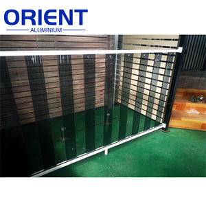 Lan can nhôm ngoài trời hiện đại dễ dàng lắp đặt thiết kế mới lan can ban công kính cường lực không khung - Product Image 2