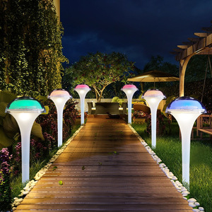 <b>Solar</b> Garden <b>Lights</b> LED <b>Solar</b> Powered Outdoor Pathway Lamp Water Resistant Portable Lawn Stake <b>Light</b> For Yard Patio <b>Deck</b> - Product Image 2