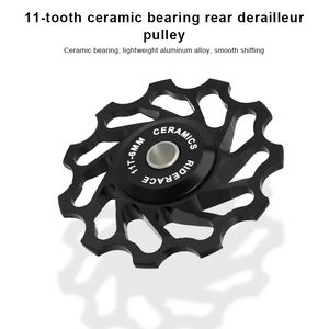 Rueda guía de desviador trasero de cerámica Riderace para bicicleta, 11T 13T, para <span class=keywords><strong>Shimano</strong></span> 4nm 5nm 6nm, rodamiento cerámico para bicicleta de montaña y carretera - Product Image 2