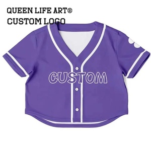 Maillot de football personnalisé y2k t-shirts pour bébés hauts courts country hauts courts imprimés coréens pour femmes hauts courts vierges pour femmes - Product Image 1