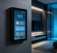 . Panneau intelligent pour maison connectée grand écran, Tuya WiFi Zigbee, capteur radar, activation par lumière, application Tuya, Alexa, Google Voice
