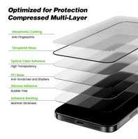 Protection d'écran anti-espion HD transparente, film en verre trempé 3D radiant pour iPhone 151617 Pro Max, protection de téléphone portable