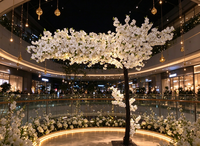 Bouquet de mariée Bagang, fleurs d'intérieur en fleurs de cerisier, décoration en saule, ficus banian, mariage, Noël, écologique