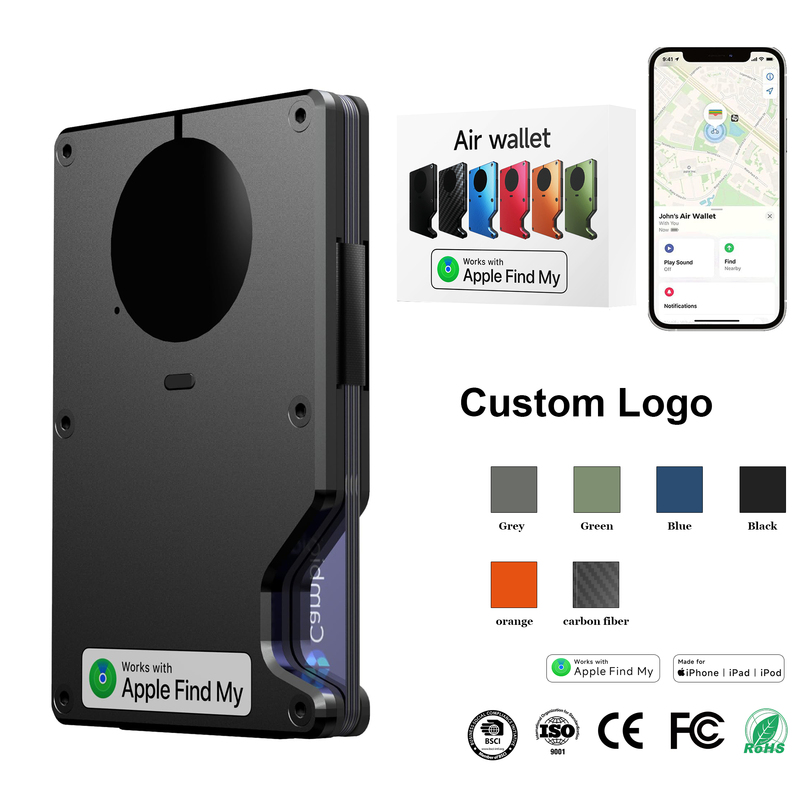 Built In Findmy AirtagTrackable Metal Wallet