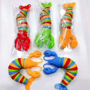 Nuovo Prodotto Transfrontaliero: Giocattoli per Bambini con Luci a Forma di Gambero, Squalo, Delfino e Bruco, Puzzle e Antistress, Vendita all'Ingrosso - Product Image 1