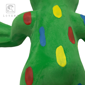 Buntes elastisches Frosch-Hundes pielzeug Grünes Natur latex Niedliches und nachhaltiges interaktives Haustiers pielzeug Gummi material Quietschendes Merkmal - Product Image 5