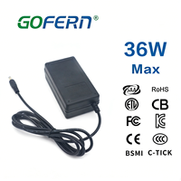Chargeur d'ordinateur, sortie AC DC 3A, prise US EU AU UK, éclairage LED, caméra CCTV, imprimante, adaptateur 12V, commutation 36W pour ATX