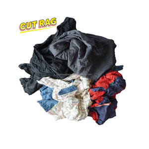 Stracci in cotone 100% senza lanugine, altamente assorbenti acqua e olio, stracci di scarto in maglia, scarti di tessuto in cotone, stracci colorati da t-shirt - Product Image 3