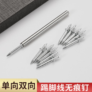 Clous à double tête 2,5 mm, zingués, longueur 26 mm, haute dureté, forte pénétration, clous de fixation murale - Product Image 3