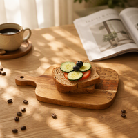 Planche à découper en bois massif écologique pliable et durable, plateau de service pour cuisine, compatible lave-vaisselle