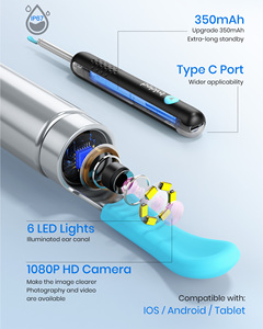 Otoscopio Bebird 2024 con Cámara 1080P, Endoscopio Visual para el Cuidado de la Salud del Oído, Nariz y Garganta con Herramienta para Extraer Cera del Oído - Product Image 4