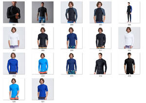 SPF50 + 맞춤형 로고 남성 반팔 MMA BJJ 서핑 비치웨어 수영복 조끼 셔츠 래쉬가드 - Product Image 6