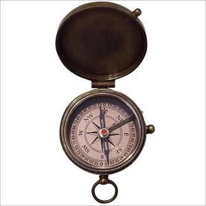 Premium Finish Handmade Brass <b>Compass</b> with Clear Dial Smooth Cover <b>Antique</b> Nautical Enterprises Hiking Boating Camping Gift Use - Product Image 2