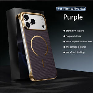 Funda Magnética Antigolpes con Marco Electrochapado Lichicase para <span class=keywords><strong>vivo</strong></span> X200 X200 <span class=keywords><strong>Pro</strong></span> X200S, Cubierta Trasera de Fibra de Carbono - Product Image 1