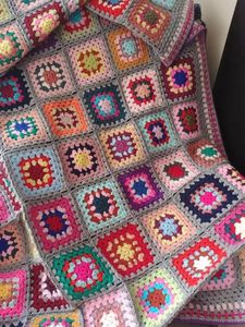 Manta <span class=keywords><strong>de</strong></span> <span class=keywords><strong>ganchillo</strong></span> suave para sofá, cubrecama cuadrado <span class=keywords><strong>de</strong></span> la abuela, <span class=keywords><strong>de</strong></span> punto <span class=keywords><strong>de</strong></span> retales, W5302, novedad <span class=keywords><strong>de</strong></span> 2023 - Product Image 6