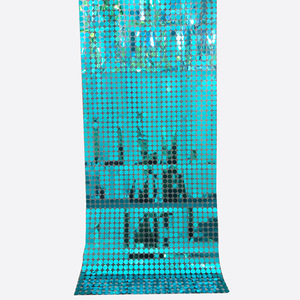 F210 Mur de fond décoratif pour événements et mariages, avec rideaux miroir et lentilles à paillettes, à effet pailleté pneumatique, pour créer une ambiance festive - Product Image 6