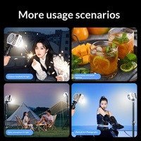 Lampe de poche extérieure pour photographie, lumière d'appoint à température de couleur complète 100W, éclairage COB pour photographie de nuit en extérieur