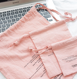 Bolsa de compras de lona con cordón, de algodón ecológico, asequible, personalizada, con diseño de logotipo personalizado. - Product Image 1