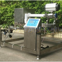 Detektor logam tipe pipa makanan industri tahan air IP54 baja tahan karat sensitivitas tinggi untuk tablet 300kg/hr