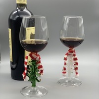 Tasses à thé sur pied personnalisées de luxe en verre borosilicate résistant à la chaleur pour verres à vin de mariage
