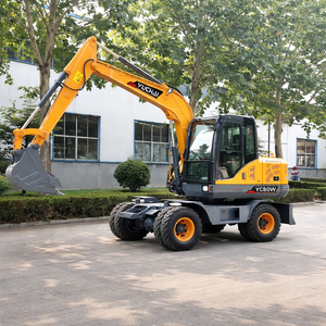 <span class=keywords><strong>Mini</strong></span>-excavatrice sur roues YC80W pour travaux utilitaires et entreprises de <span class=keywords><strong>location</strong></span>, avec transport facile - Product Image 2