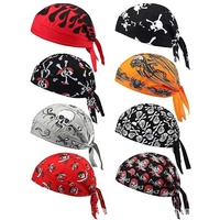 Casquette de cyclisme d'extérieur respirante anti-UV absorbant la transpiration, motif tête de mort imprimé numériquement, multicolore