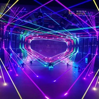 Y8 3W 12W Rgb Fetts trahl Sechs strahl Laser Bar Array Nachtclub Laser Moving head