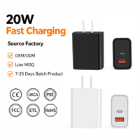 HNT ODM/OEM 20W PD 3.0 GaN snellader met C+A poorten, brandwerend ontwerp voor mobiele telefoons, met CE FCC UKCA certificering