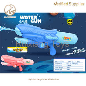 工厂供应儿童户外沙滩玩具超级泵浸泡水枪游戏塑料爆破水枪幼儿 - Product Image 6