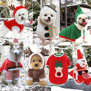 Pet köpek boynuzları kış sıcak pamuk XL Chihuahua Yorkie kıyafet kapşonlu giyim kostüm ceket noel köpek giysileri - Product Image 3