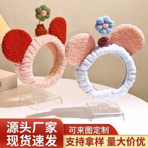 <b>Headband</b> Rack <b>Plastic</b> Detachable Hairband Display Stand For Hair Accessories Jewelry Daily Use Multifunctional Transparent Black - Product Image 4