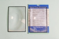 Lunettes Loupe Transparentes Format Page Promotionnelle 180x120mm, Carte Loupe en PVC, Grand Marqueur de Page, Lentille Loupe pour la Lecture