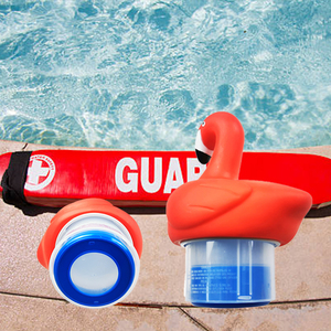 Chất lượng cao ABS Chất liệu <span class=keywords><strong>Flamingo</strong></span> nổi Clo Dispenser nổi Clo máy tính bảng Phụ kiện hồ bơi - Product Image 5