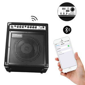Amplificateur de monitoring de scène multi-instruments COOLMUSIC DK35S 50W avec entrée microphone, réverbération et sortie DI <span class=keywords><strong>pour</strong></span> répétitions de groupe - Product Image 5