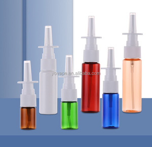 Şeffaf 10 ml 20ml 30 ml 50ml 1Oz Oral ağız dezenfekte PET sprey ince sis amber burun boşluğu şişe dikey püskürtücü ile - Product Image 4