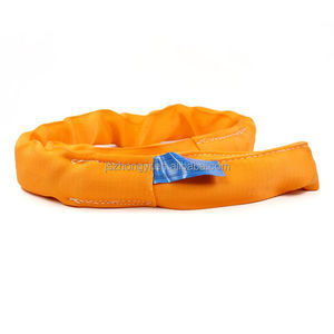 Công nghiệp mềm polyester nâng vành đai tròn linh hoạt nâng <span class=keywords><strong>Sling</strong></span> mắt mềm Dây Cam 10t 3m nâng cáp treo tròn - Product Image 4