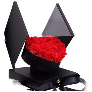 valentines day gift 2024 flower packaging box Paper Card Heart Shape rose flower Box