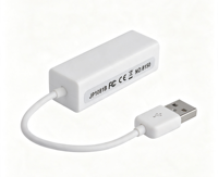 Adaptador de Red USB a RJ45 Externo sin Controladores con Cable - En Stock