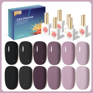 AILANUO estilo clásico Super negro y blanco Gel polaco OEM Etiqueta Privada UV/LED suministros de uñas salón esmalte de uñas Gel polaco - Product Image 1