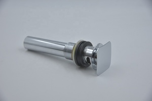 आधुनिक होटल का उपयोग सैनिटरी वेयर वर्ग पीतल ओवरफ्लो के साथ सिफऑन अपरी कचरे को पॉप अप करते हैं। - Product Image 4