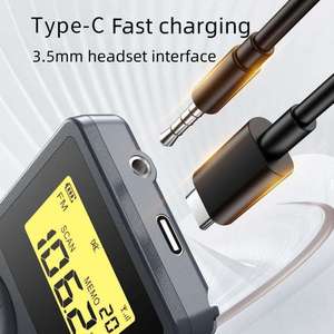 Radio de Bolsillo AM FM con Pantalla LCD Digital, Recargable, Escaneo Automático de Canales, Memoria, Receptor de Transmisión Estéreo Portátil con Auriculares - Product Image 5