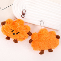 Offre Spéciale – Petit porte-clés pendentif en peluche feuille d'érable écologique avec mousqueton, breloque de sac pour cadeau