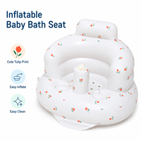 Sillón Inflable Moderno para Bebés y Niños Pequeños, con Bomba de Aire Integrada, Portátil, para Alimentación, Dormitorio y Hotel