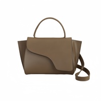 Tas Tangan Wanita Mewah Model Saddle Grosir, Kualitas Tinggi Merk TC, Bahan Kulit PU Anti Air, Tali Lepas Pasang, Dapat Disesuaikan Dua Warna